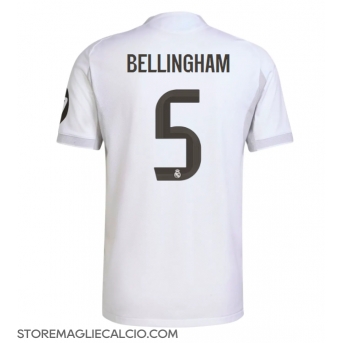 Real Madrid Jude Bellingham #5 Maglia Gara Casa Repliche 2025-26